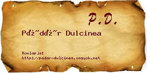 Pádár Dulcinea névjegykártya